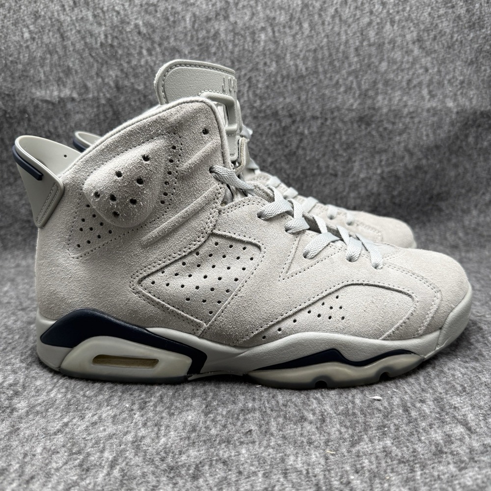 Air Jordan 6 Retro Georgetown Mens Size 8.5 Grey Navy Suede CT8529-012